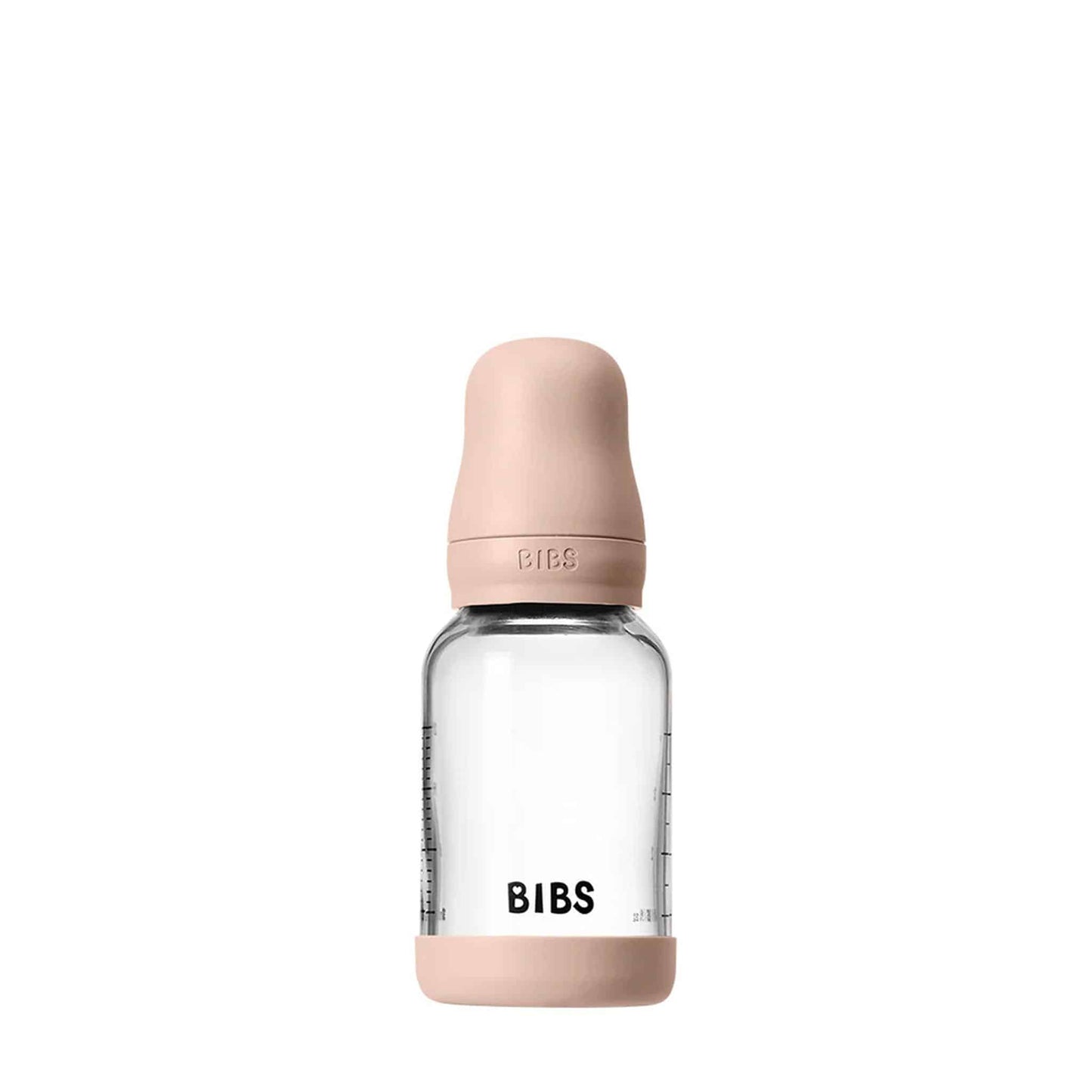 BIBS Glass, Latex Baby Bottle 120ml Blush