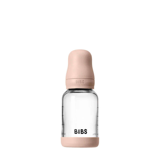 BIBS Glass, Latex Baby Bottle 120ml Blush
