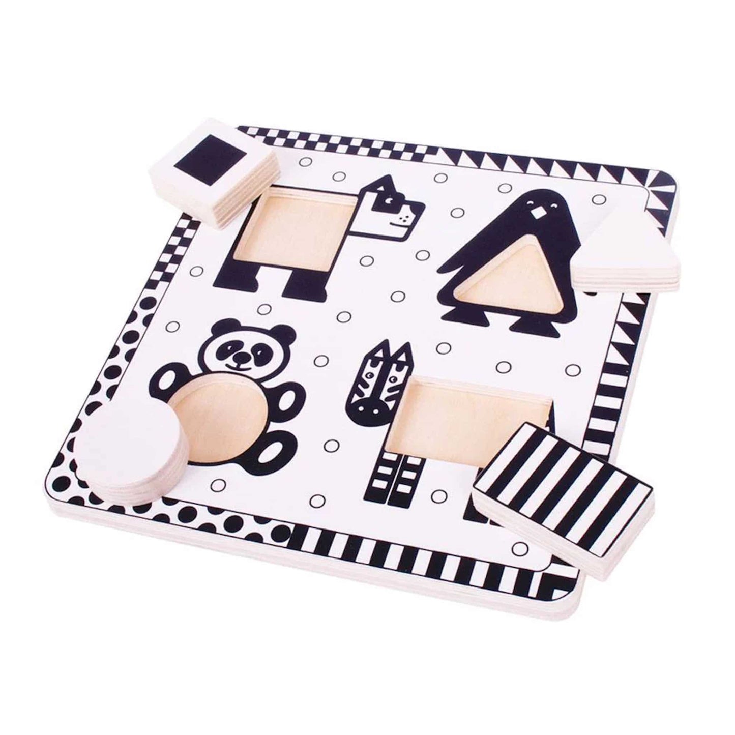 Bigjigs Black and White Animal Puzzle