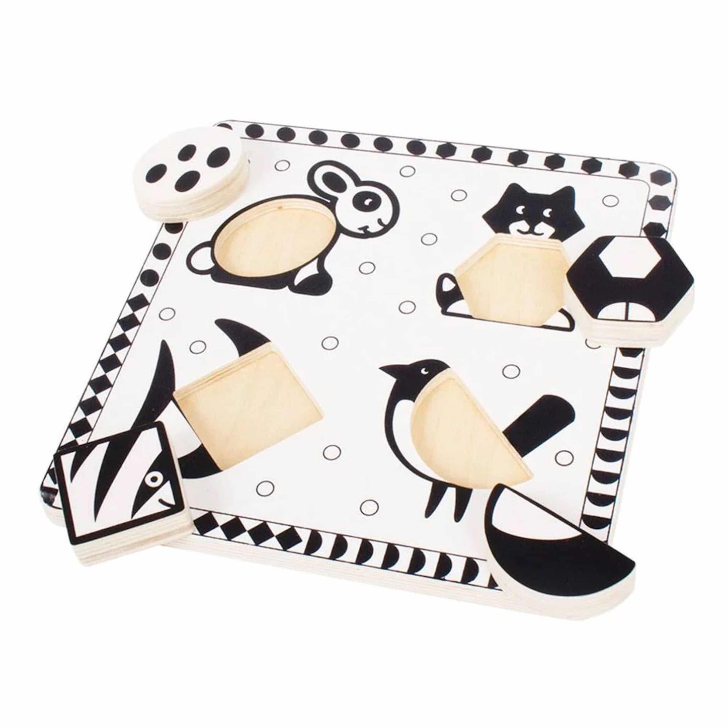 Bigjigs Black and White Pets Puzzle