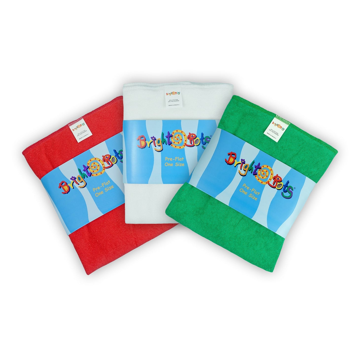 Bright Bots Pre-Flat Nappies