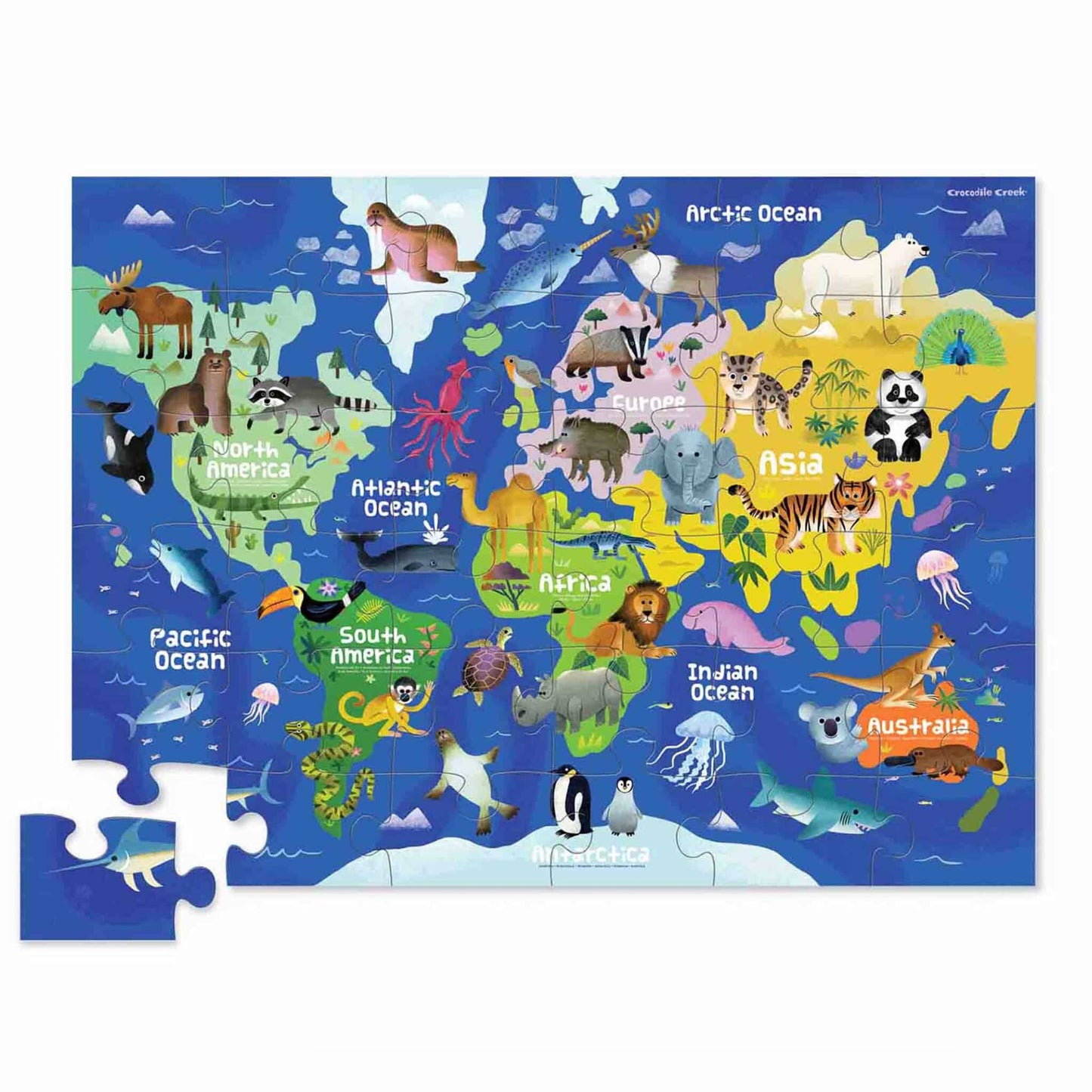 Crocodile Creek My First Floor Puzzle Case World Map Product