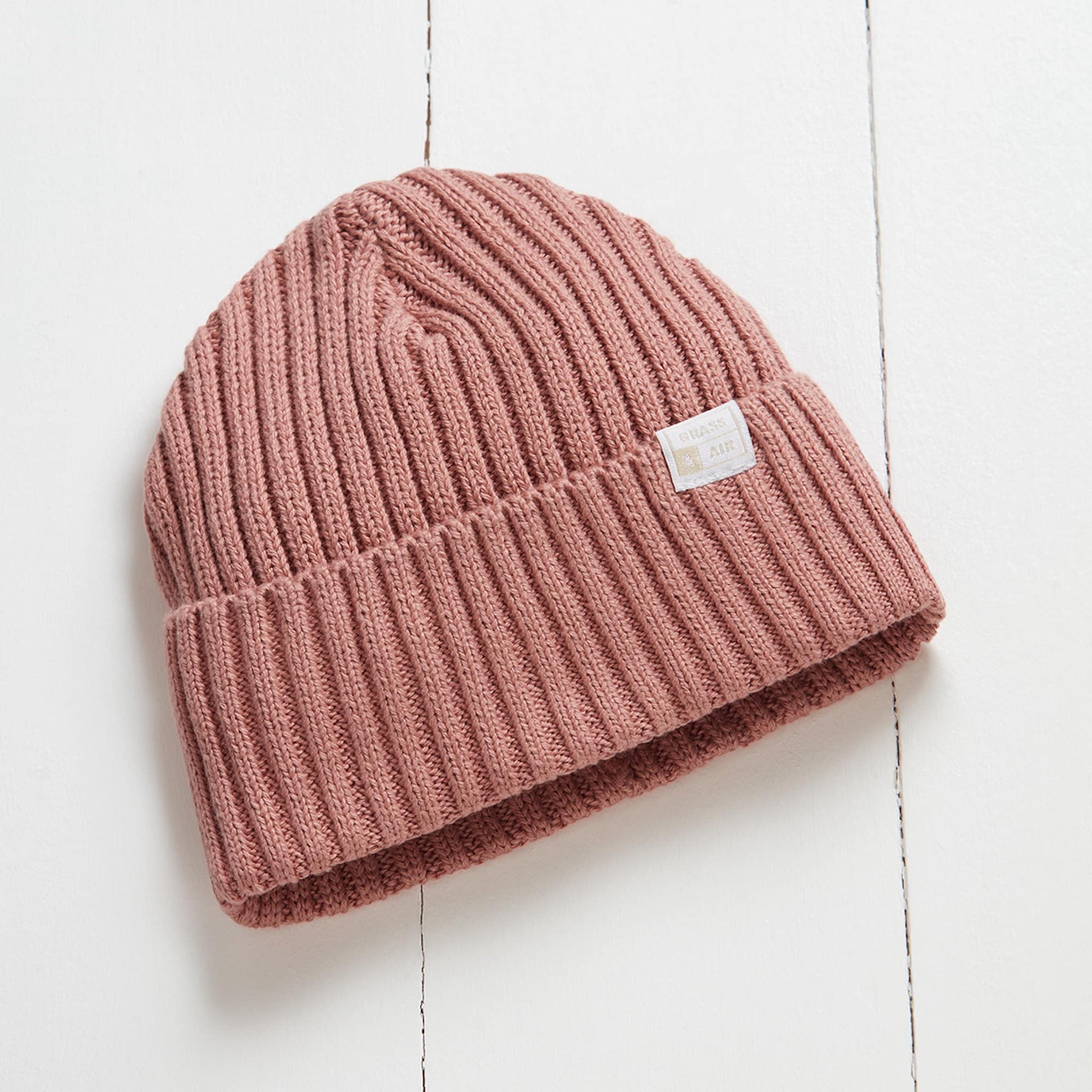 Grass and Air Beanie Hat Rose