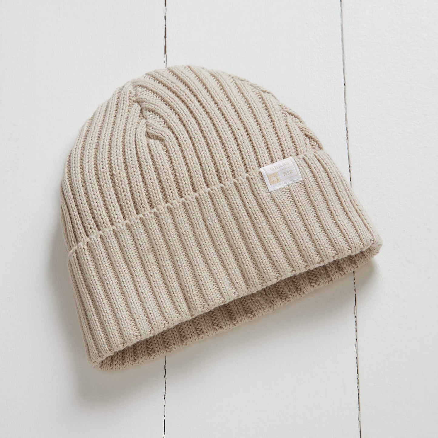 Grass and Air Beanie Hat Stone