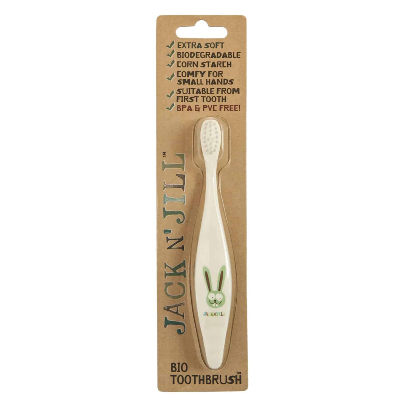 Jack N' Jill Baby & Child Cornstarch Toothbrush Bunny
