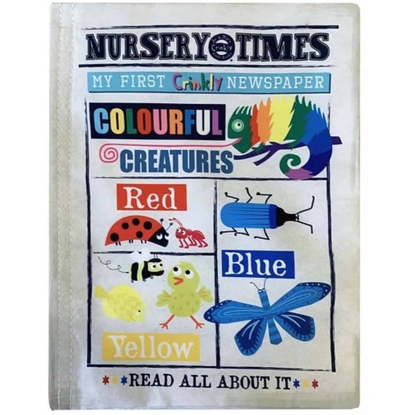 Jo and Nic's Crinkly Cloth Books Nursery Times Colourful Creatures