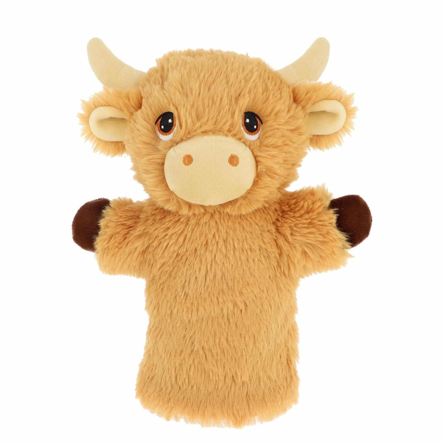 Keel Toys Farm Animal Puppets Highland Cow