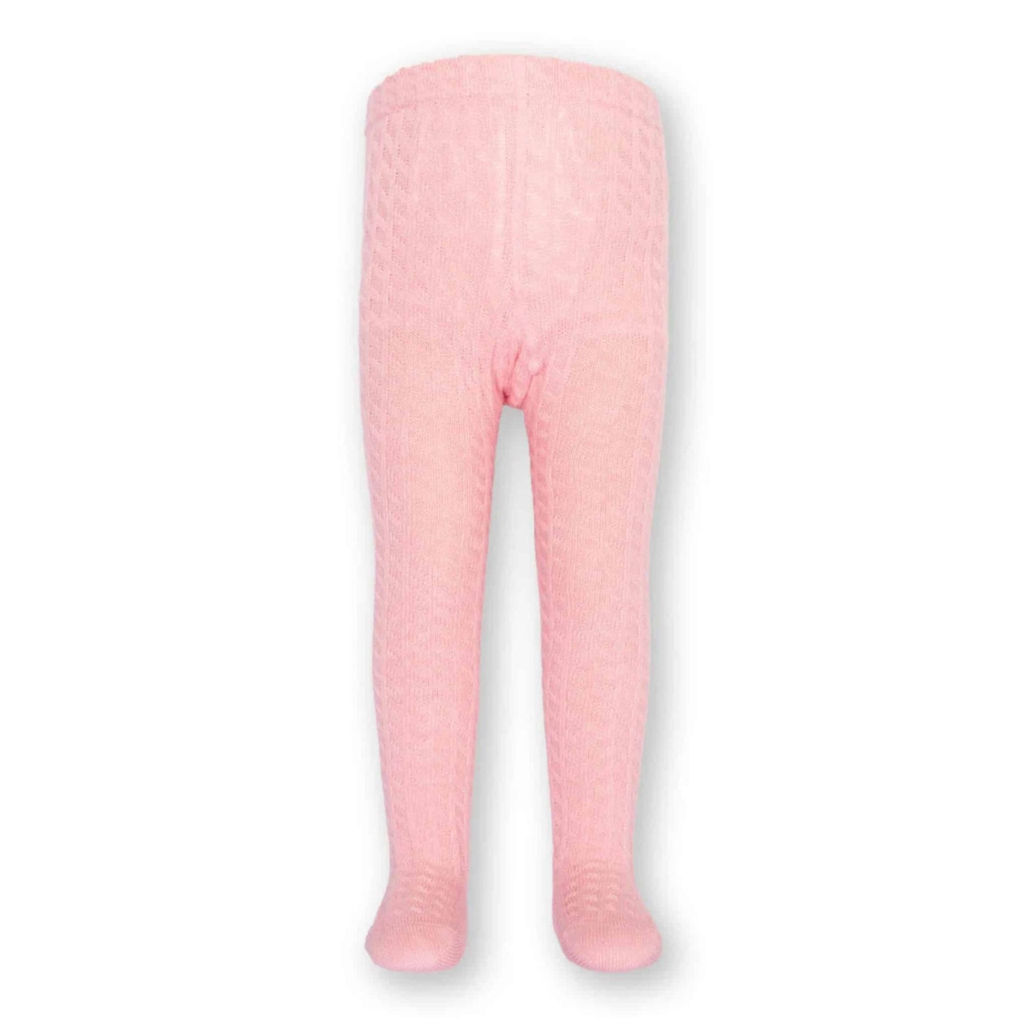 Kite Cable Knit Tights Dusky Pink