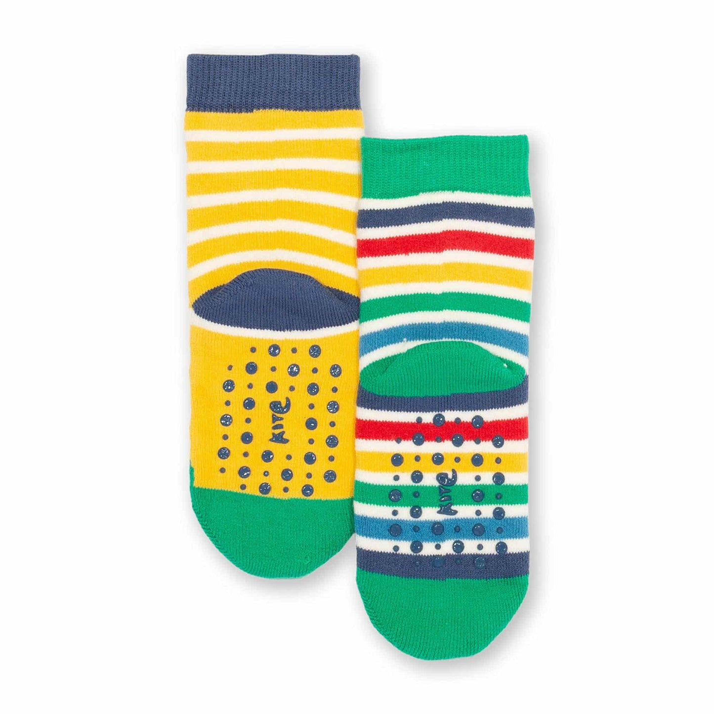 Kite Grippy Socks 2 Pack Frog Sole