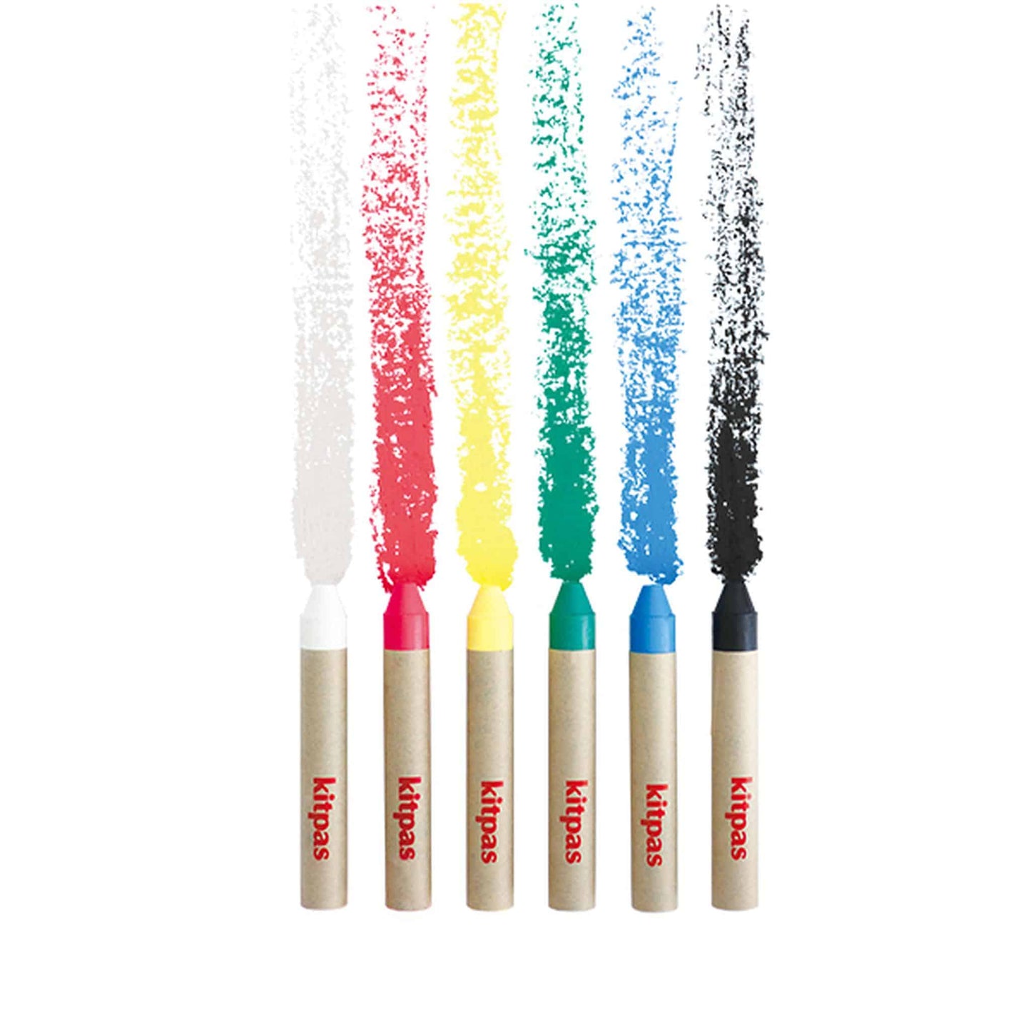 Kitpas Ecru Crayons set of 6 Bird Colours