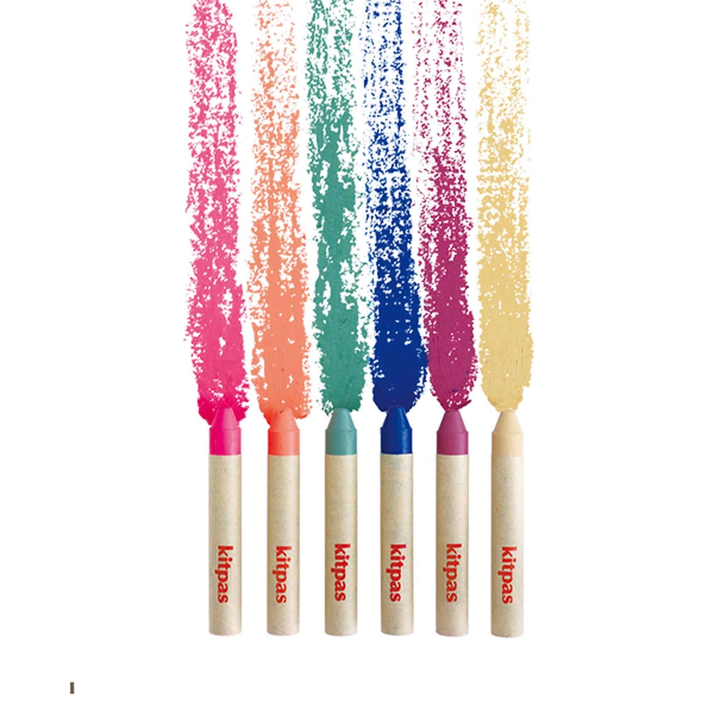 Kitpas Ecru Crayons set of 6 Nature Colour