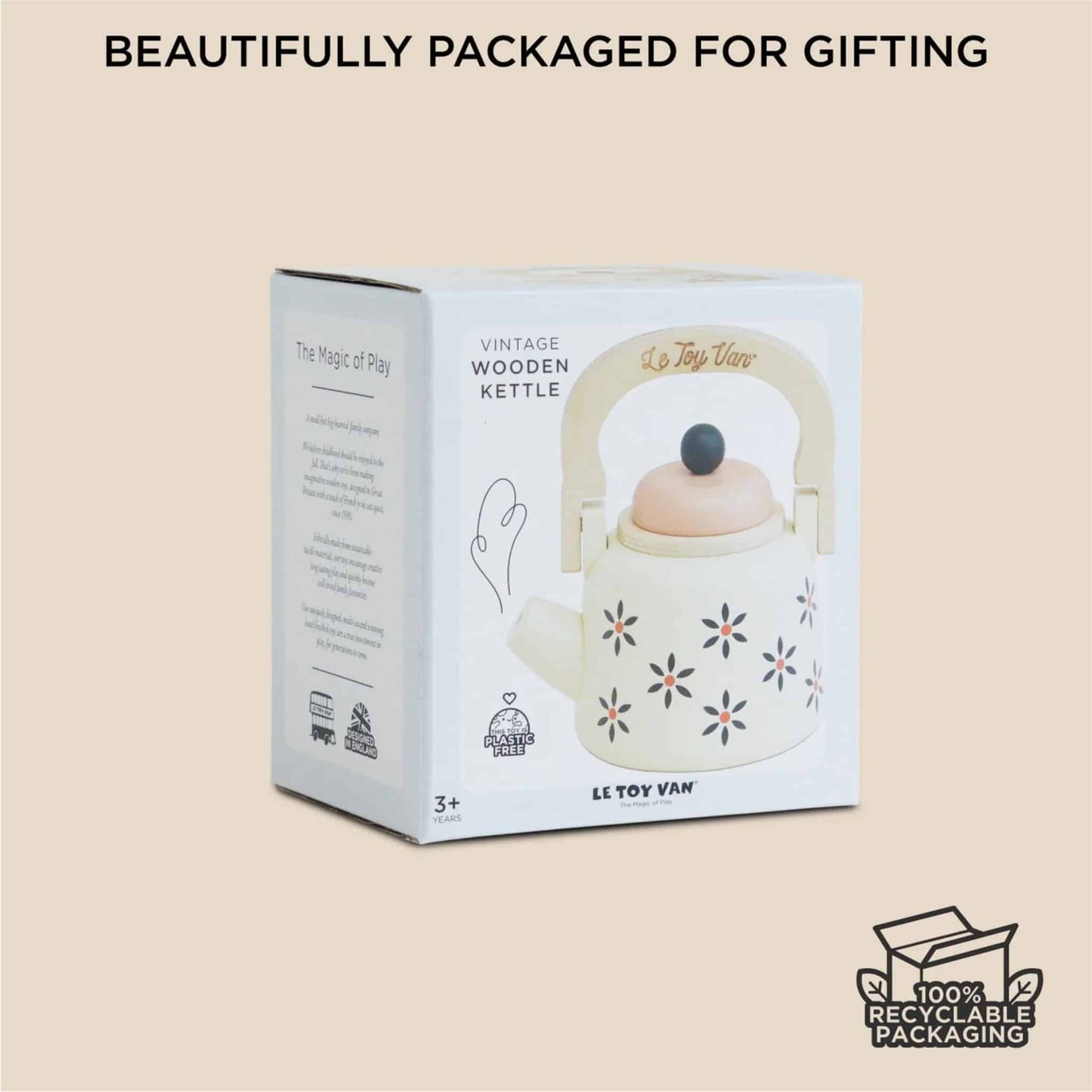 Le Toy Van Vintage Wooden Kettle Box