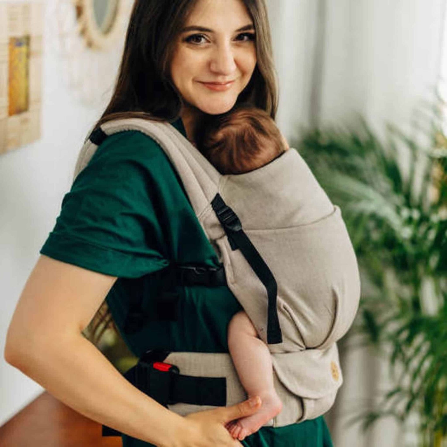 LennyLamb LennyLight Baby Carrier Broken Twill Peanut Butter
