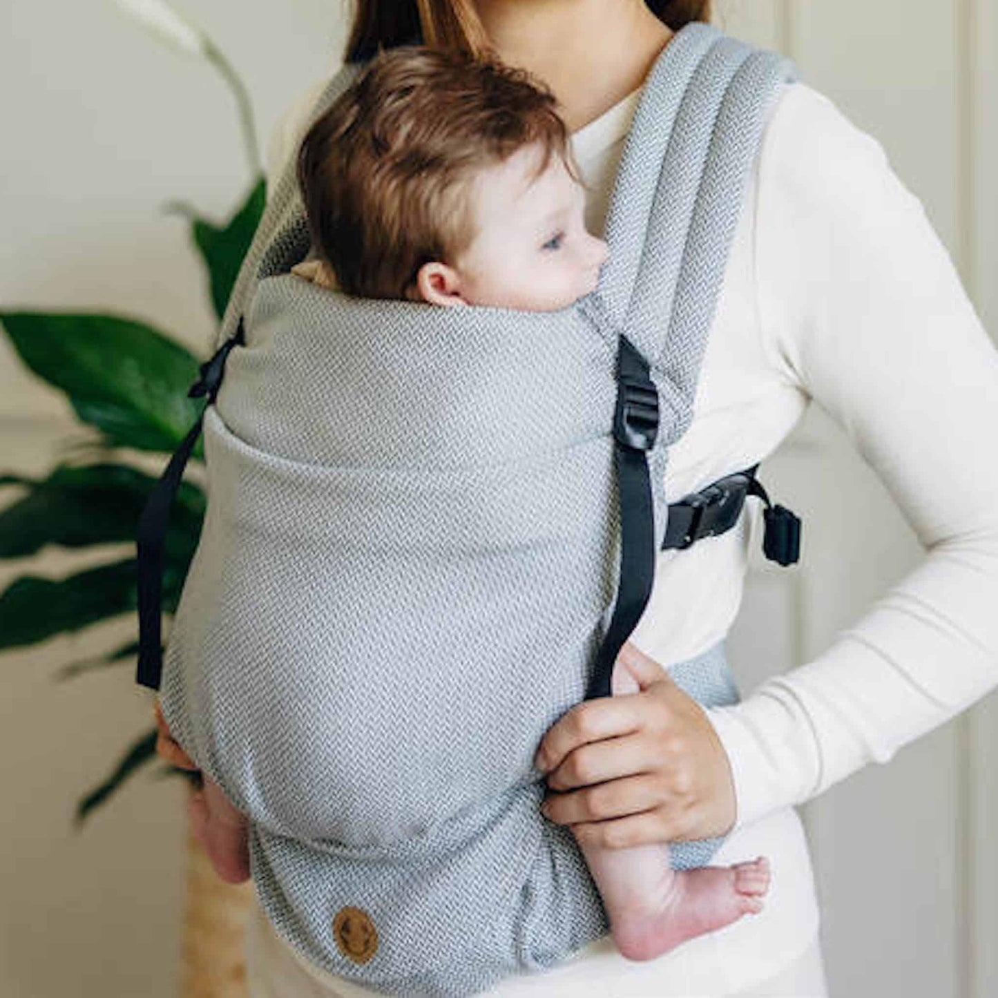 LennyLamb LennyLight Baby Carrier Herringbone Grey