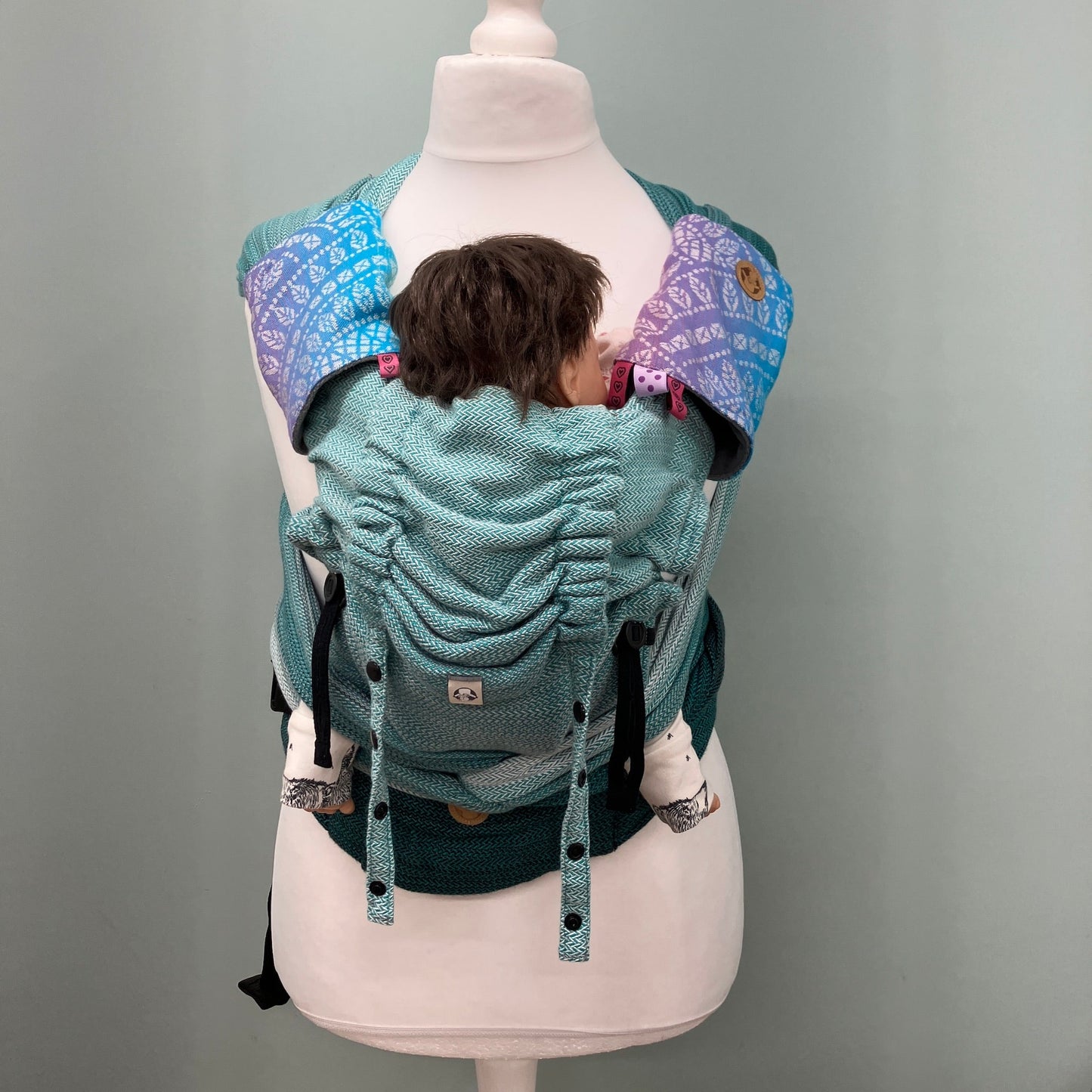 LennyLamb Suck Pads And Reach Straps Peacocks Tail Bubble 2