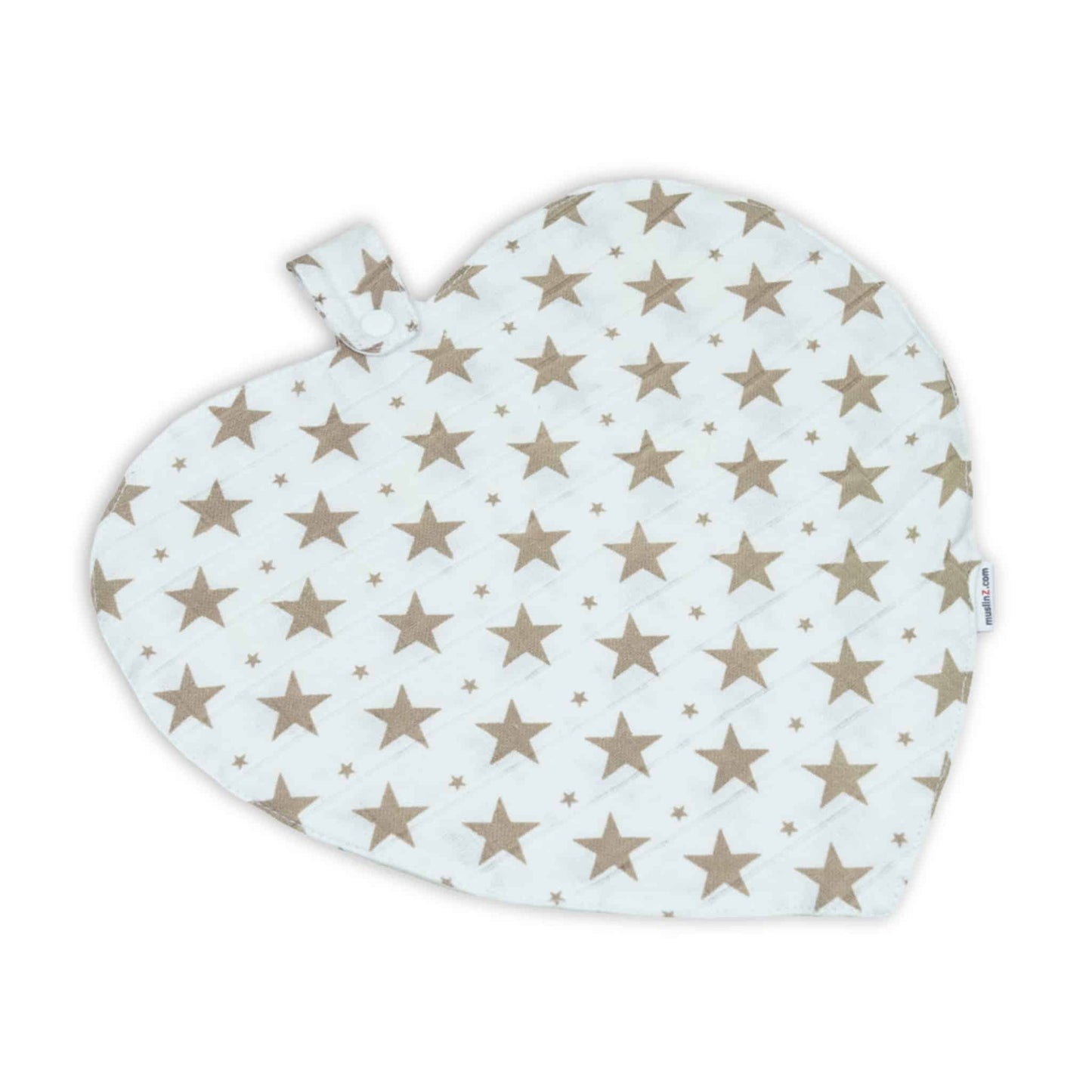MuslinZ Mini Muzi Muslin Cloth 30x30cm Taupe Star