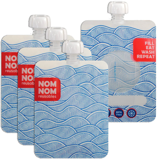 Nom Nom Kids Reusable Food Pouches 250ml