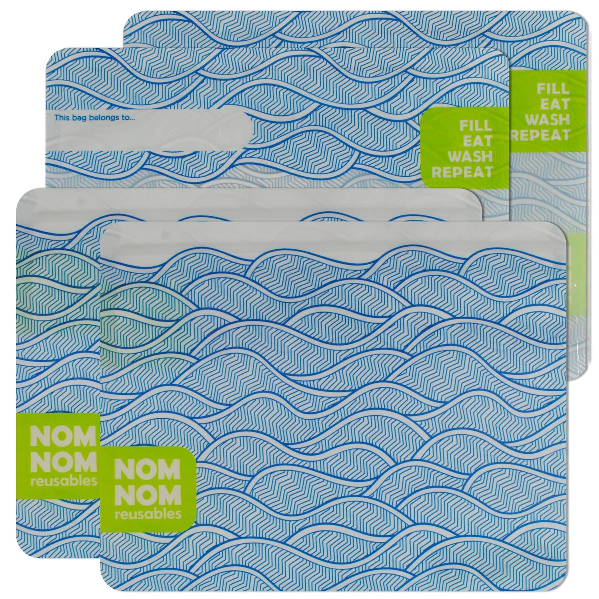 Nom Nom Kids Reusable Sandwich Bags