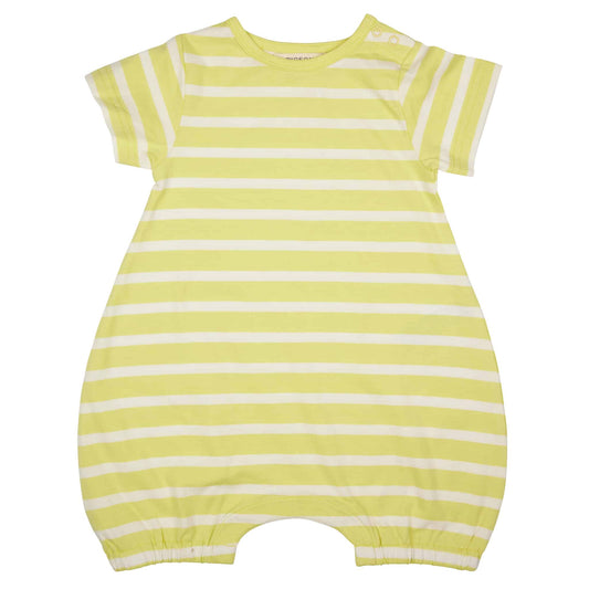 Pigeon Organics Breton Playsuit Lemon Yellow
