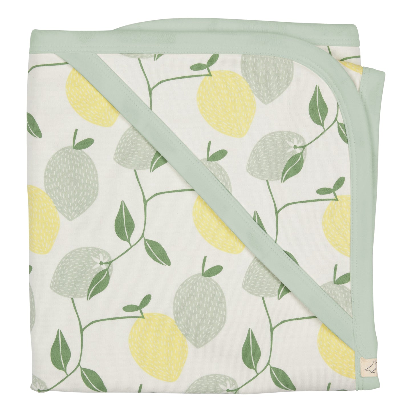 Pigeon Organics Hooded Blanket Lemons