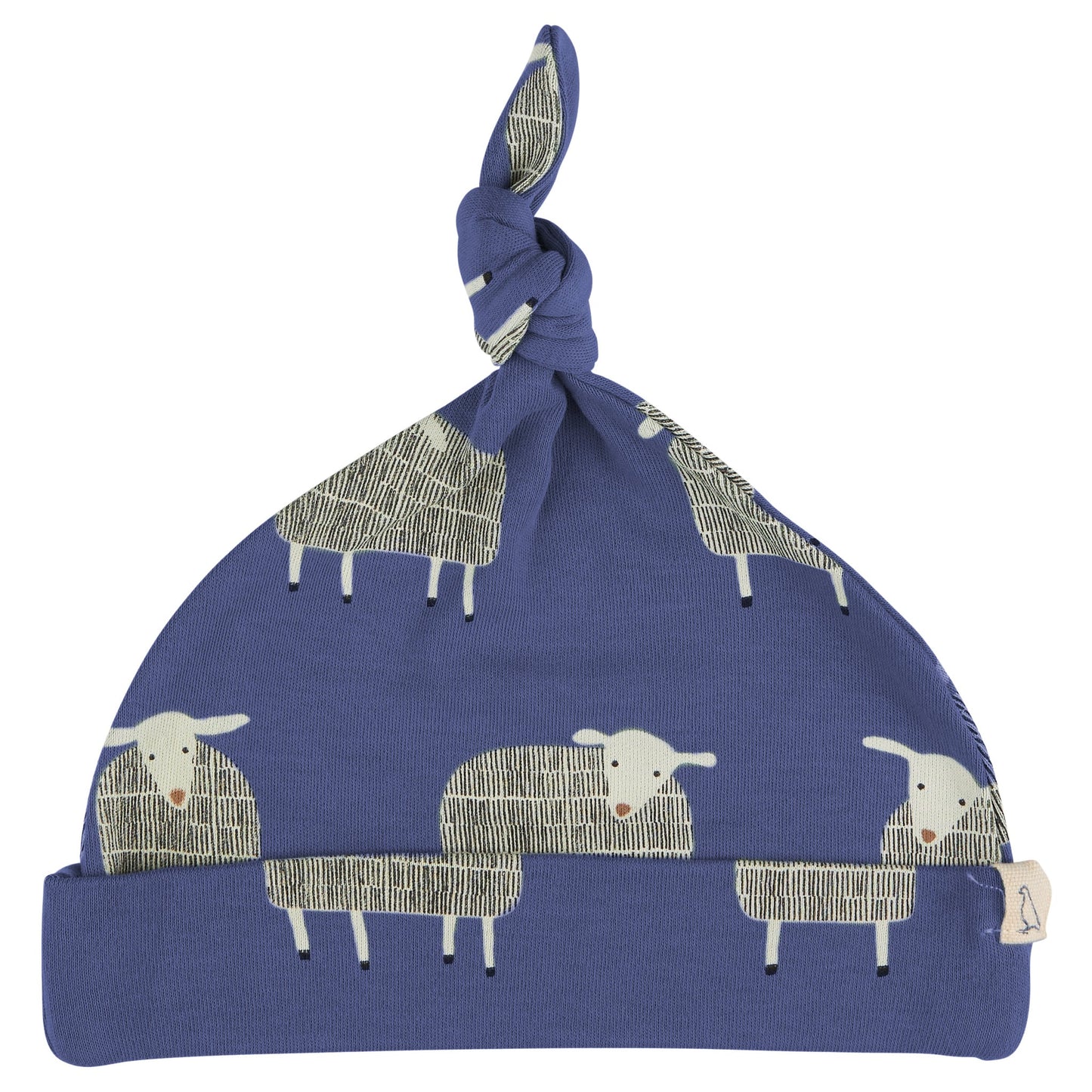 Pigeon Organics Knotted Hat Newborn Sheep