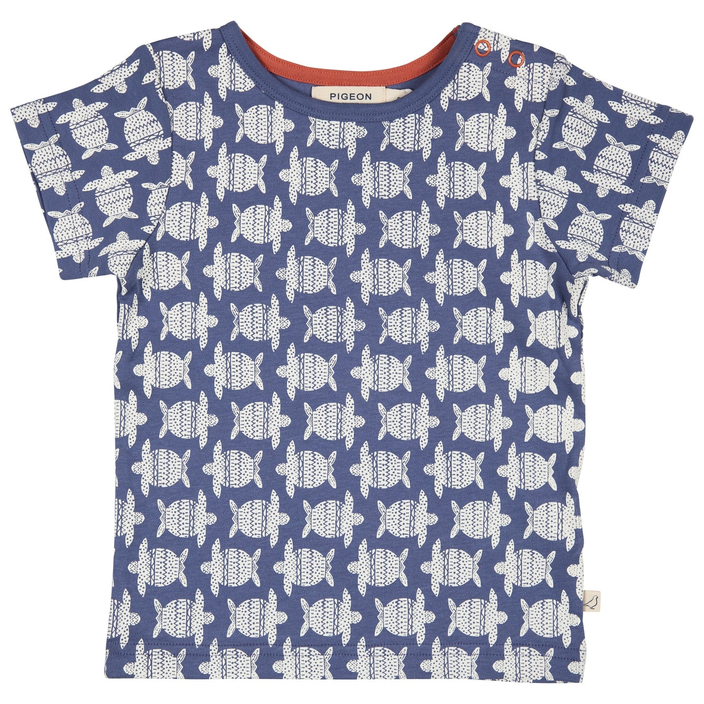 Pigeon Organics Short Sleeve T-Shirt Turtles Indigo
