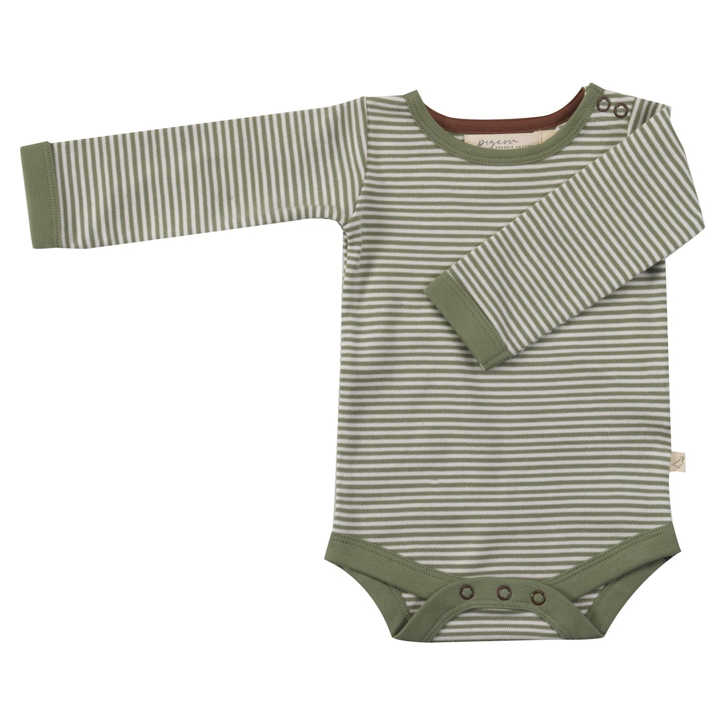 Pigeon Organics Body Fine Stripe Green