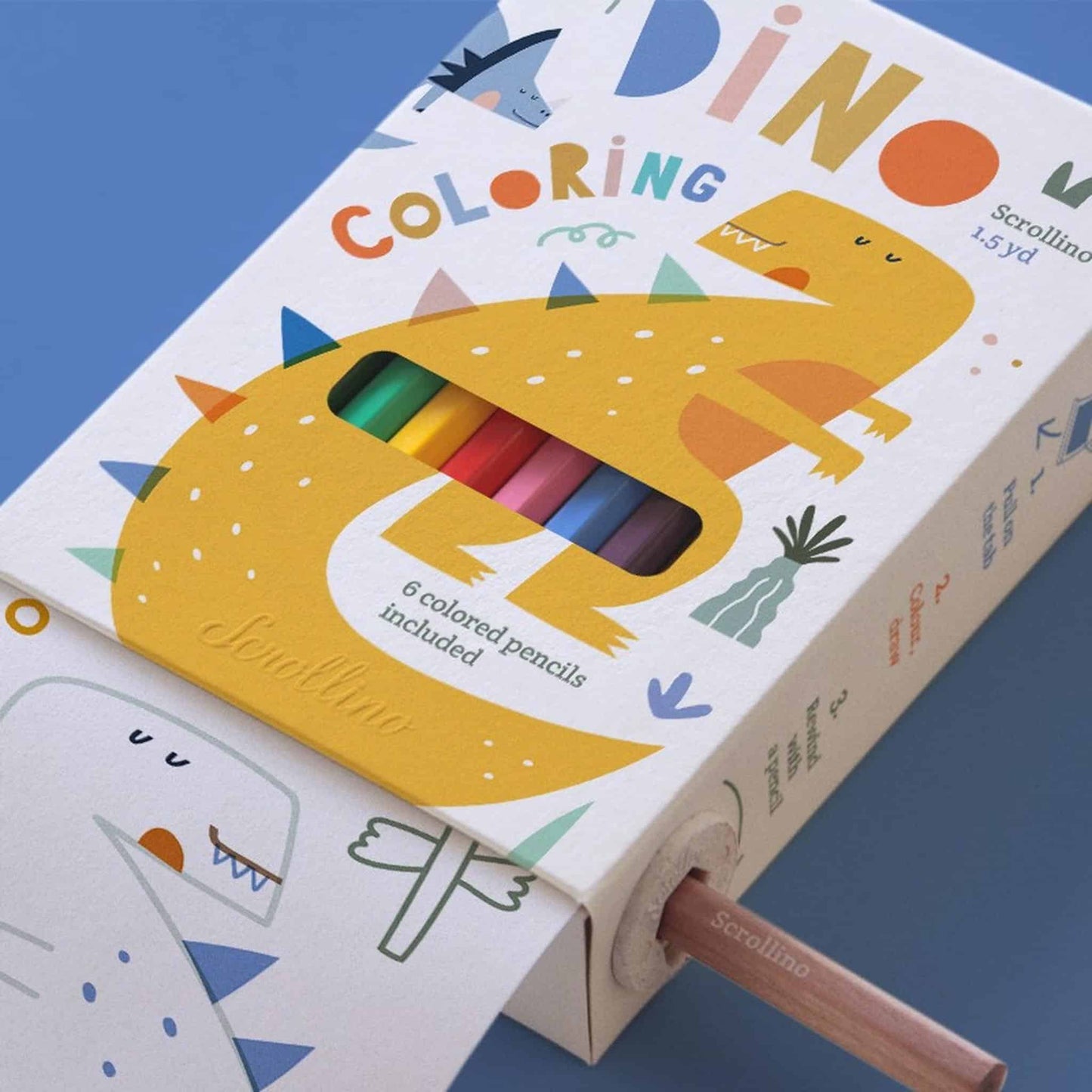 Scrollino Dino Colouring