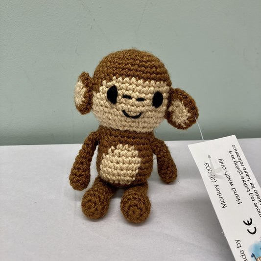 Squiggle and Bean Handmade Monkey