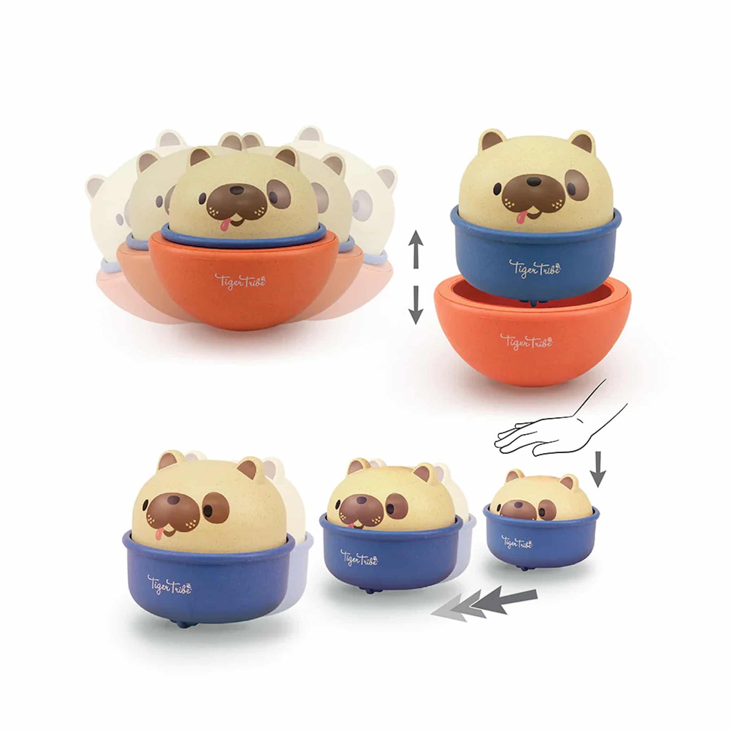 Tiger Tribe Rocking Rollers Dog Instructions