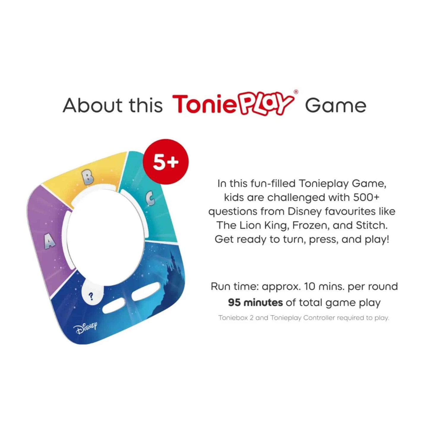 Tonies Tonieplay Game Disney Quiz Kingdom About