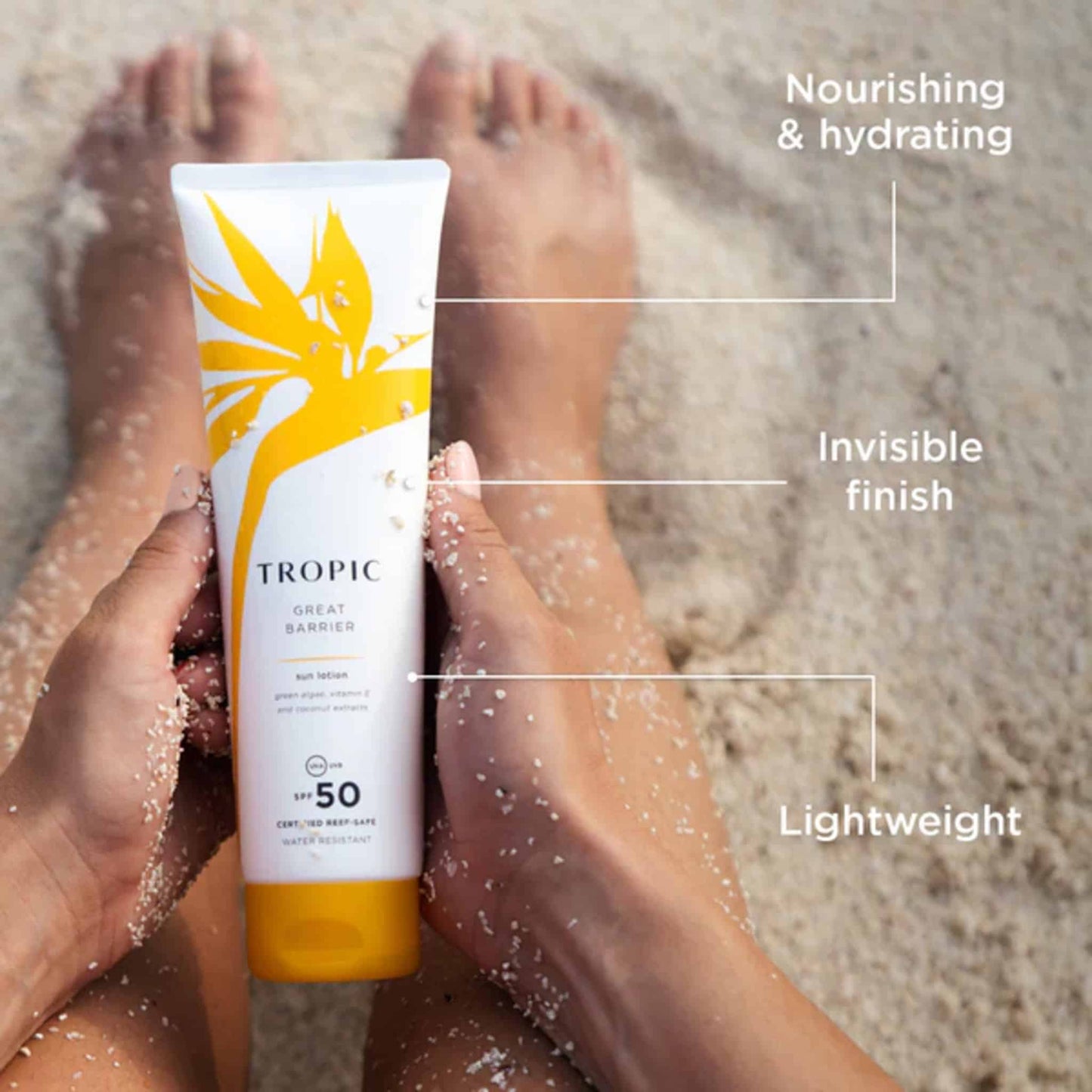 Tropic Great Barrier SPF 50 Sun Lotion Features