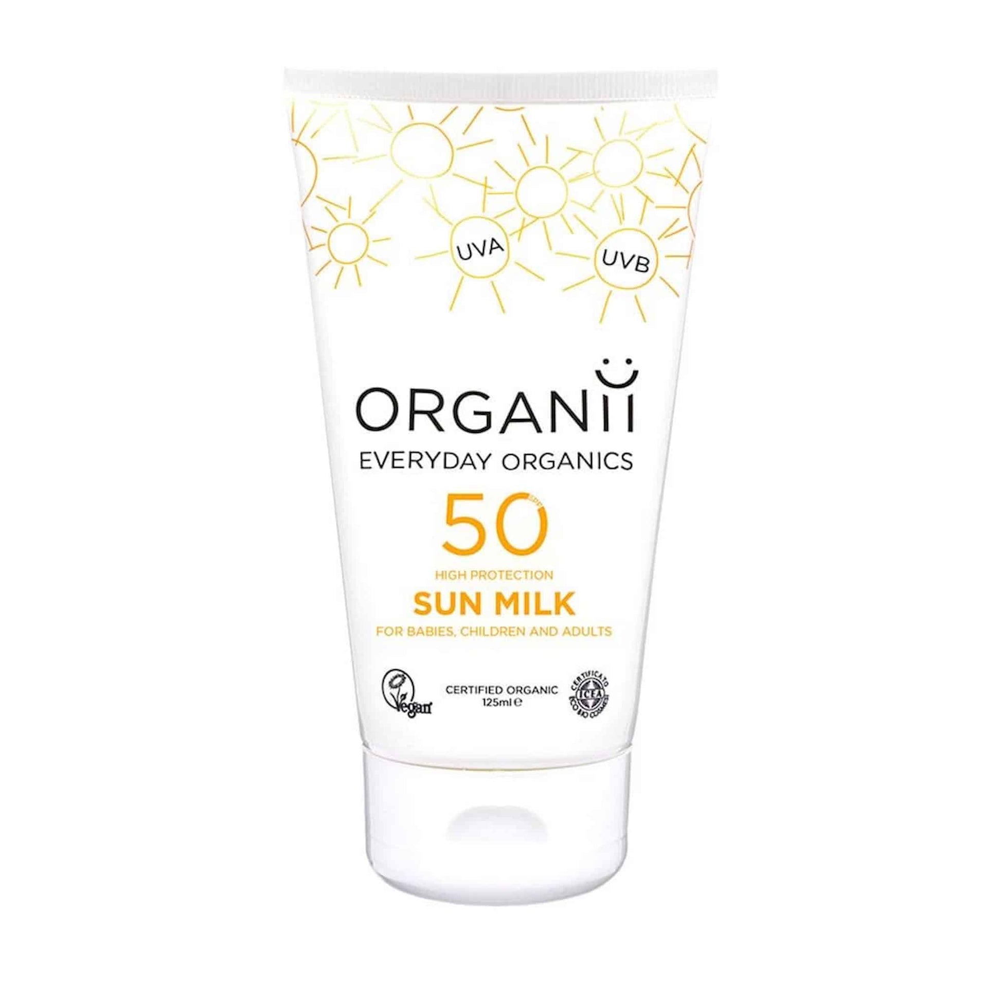 Organii Sun Milk SPF50 125ml
