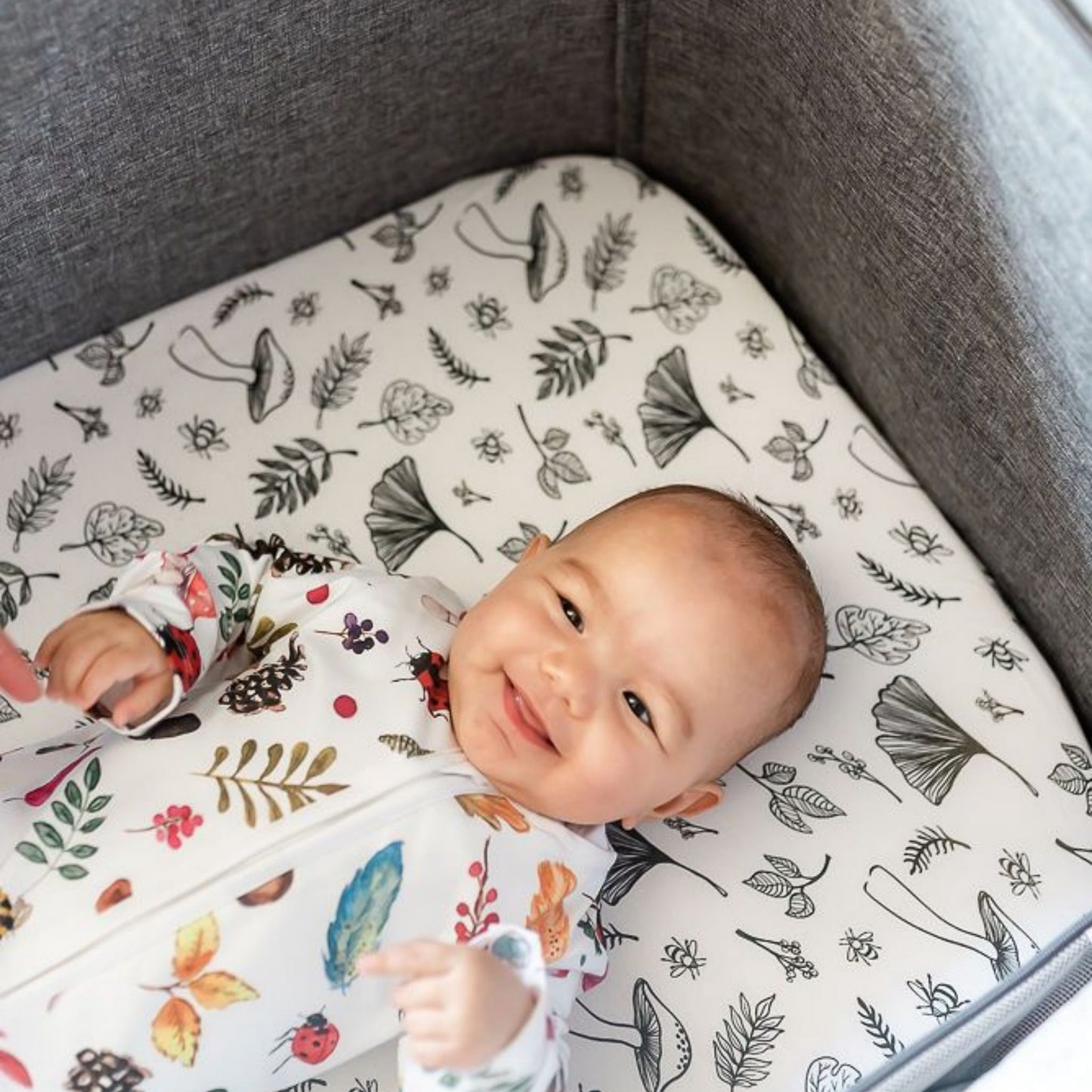 Gilded Bird Crib Sheets Woodland