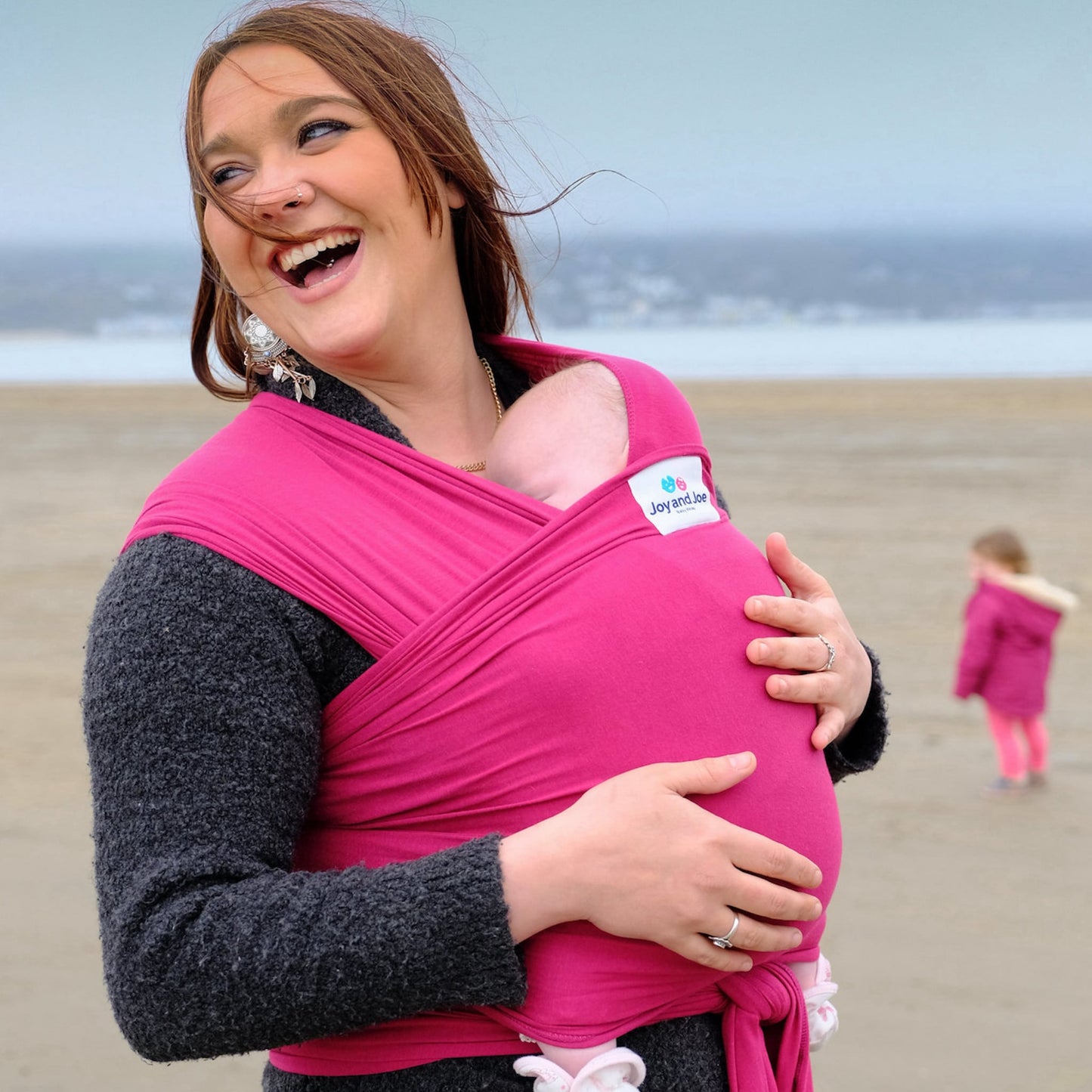 Joy and Joe - Organic Bamboo Stretchy Wrap - Sangria
