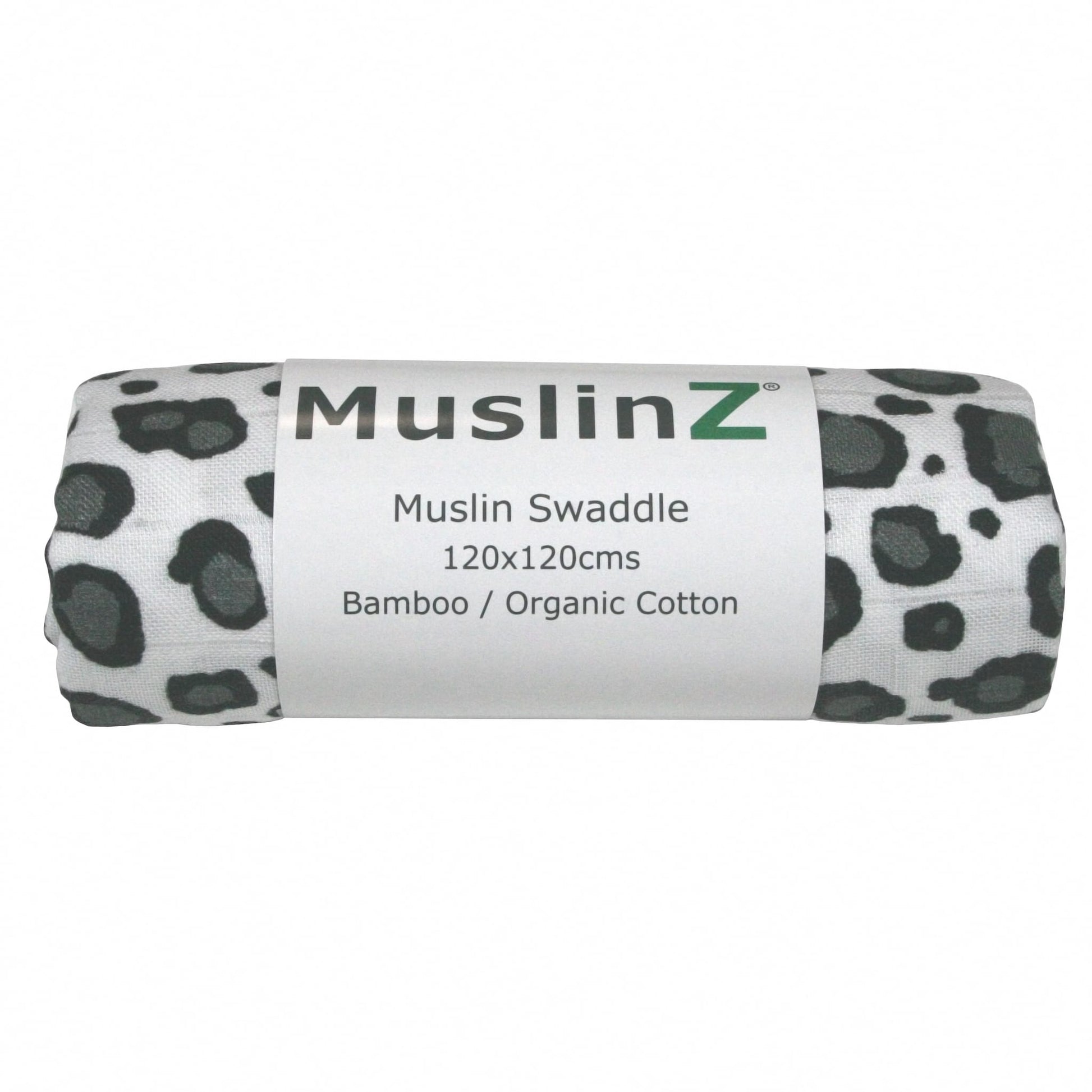 MuslinZ Bamboo/Organic Cotton Muslin Swaddle Leopard