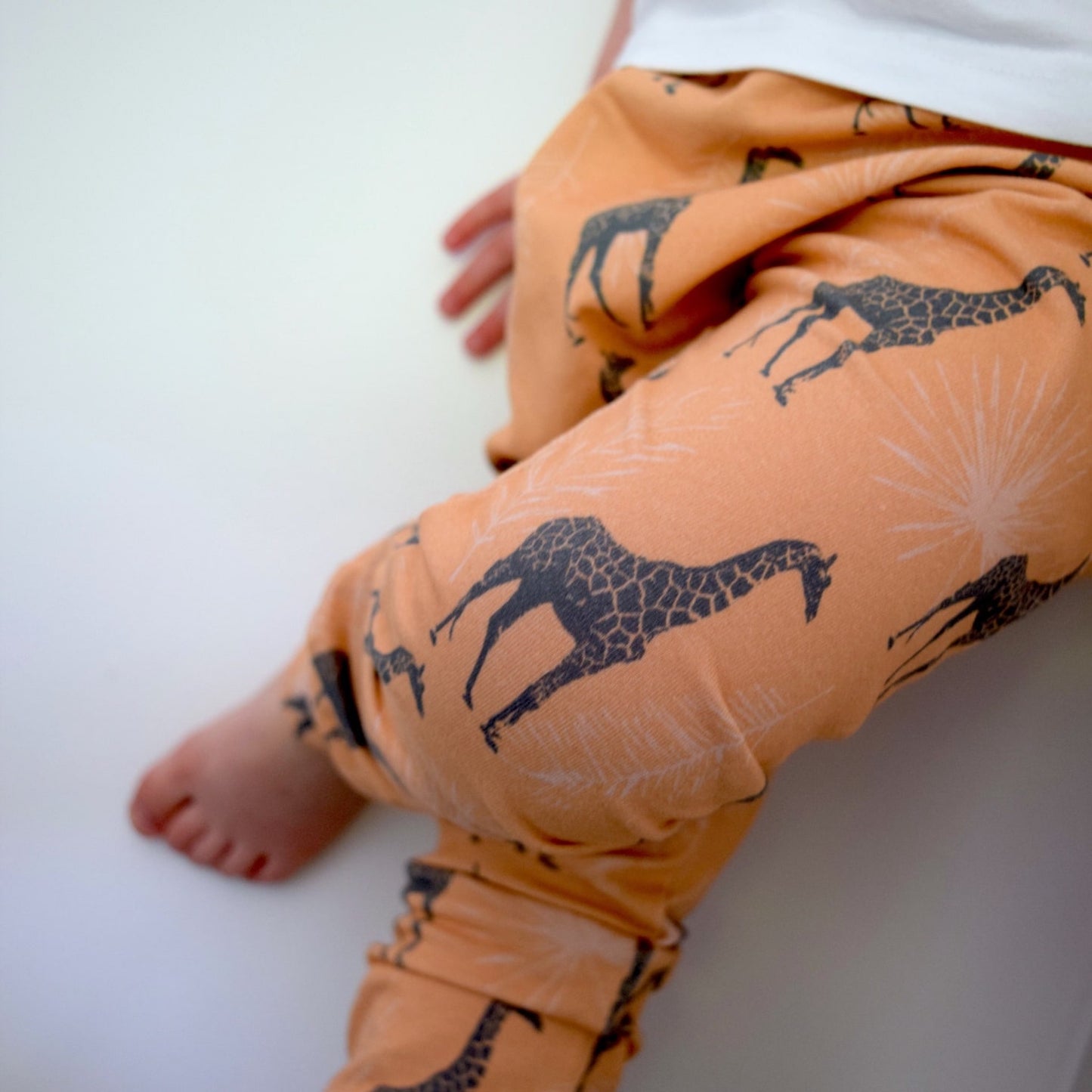 KJF Clothing Organic Leggings Blush Giraffe