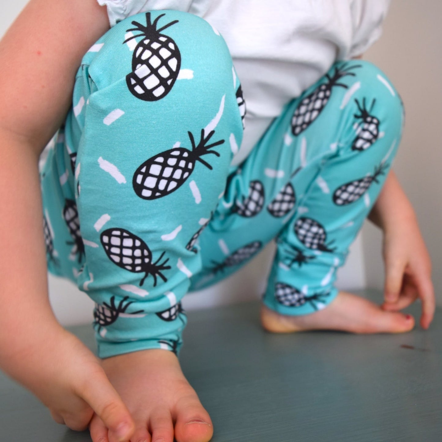 KJF Clothing Organic Leggings Pineapples