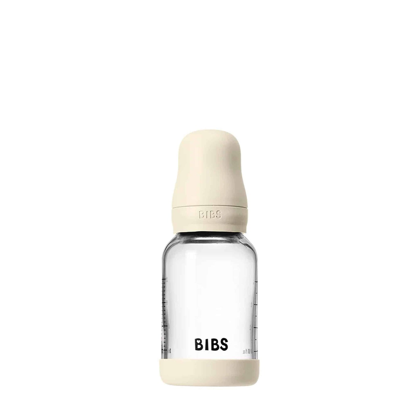 BIBS Glass, Latex Baby Bottle 120ml Ivory