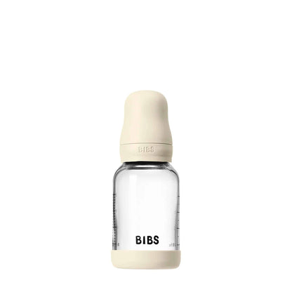 BIBS Glass, Latex Baby Bottle 120ml Ivory