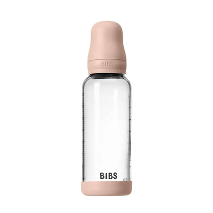 BIBS Glass, Latex Baby Bottle 240ml Blush