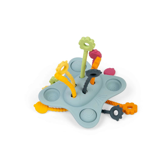 Bigjigs Silicone Pull, Push, Pop Sensory Toy