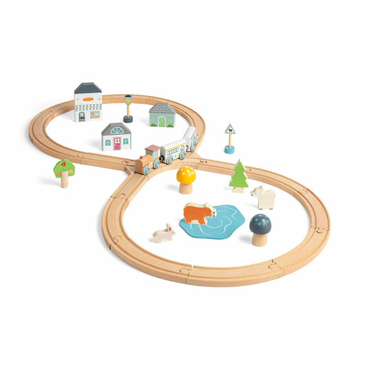 Bigjigs Wooden Animal Train Set