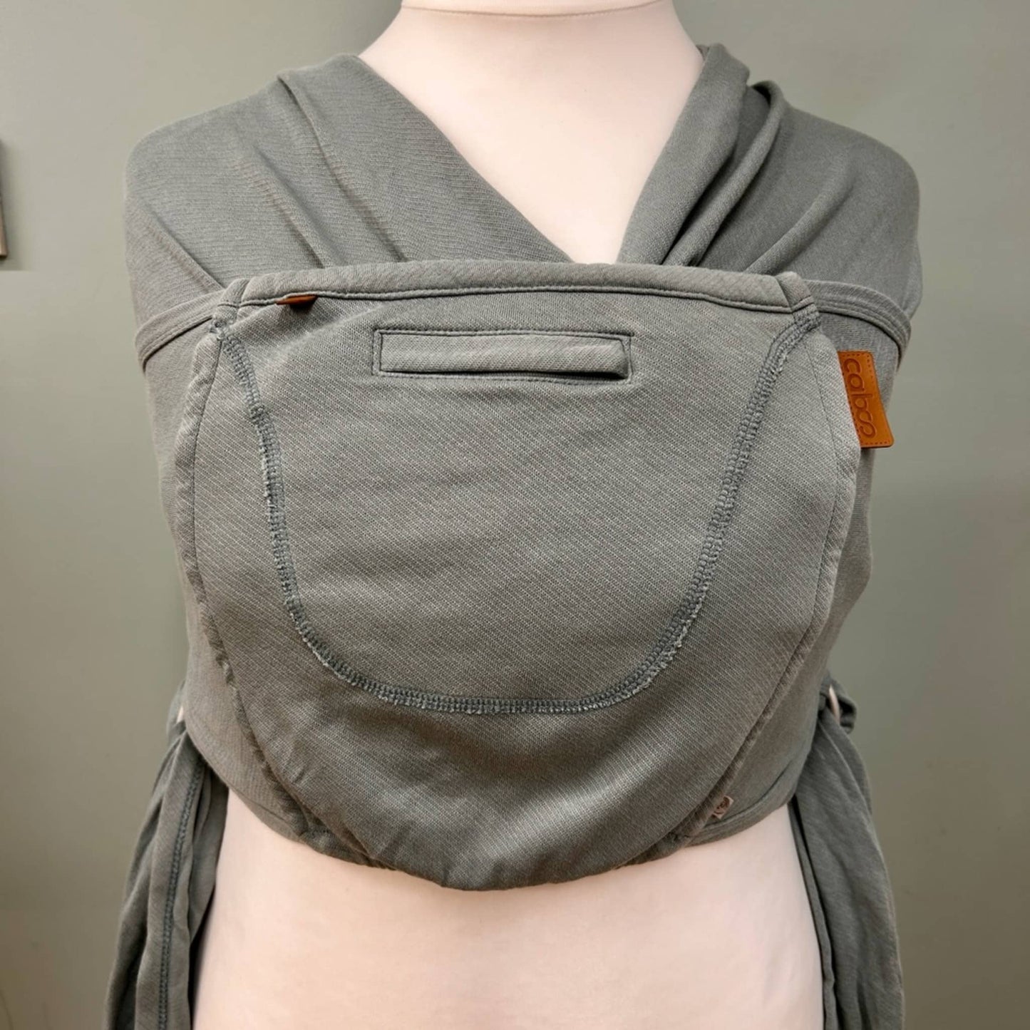 Close Caboo Organic Cotton Baby Carrier 04 Teal