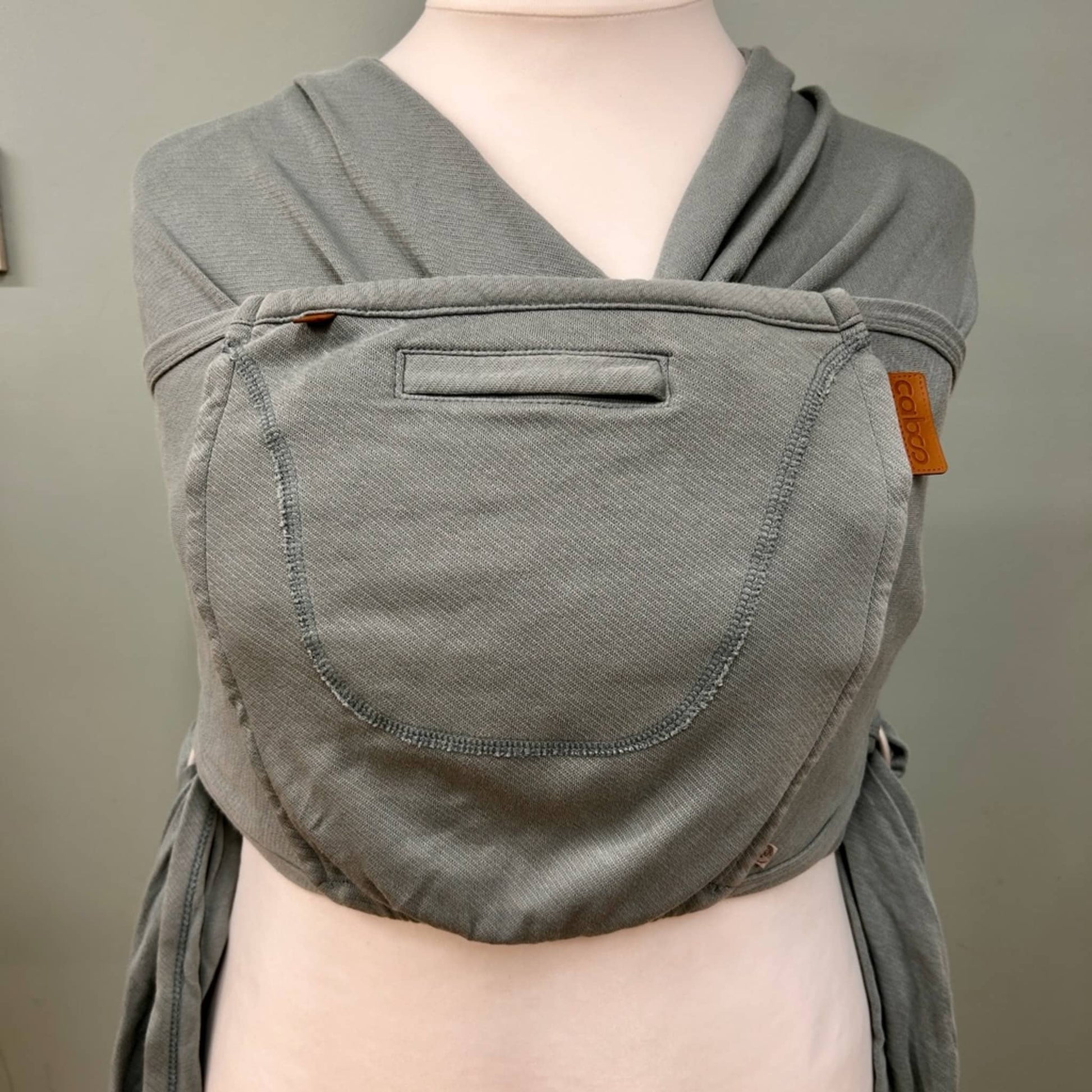 Close Caboo Organic Cotton Baby Carrier 04 Teal