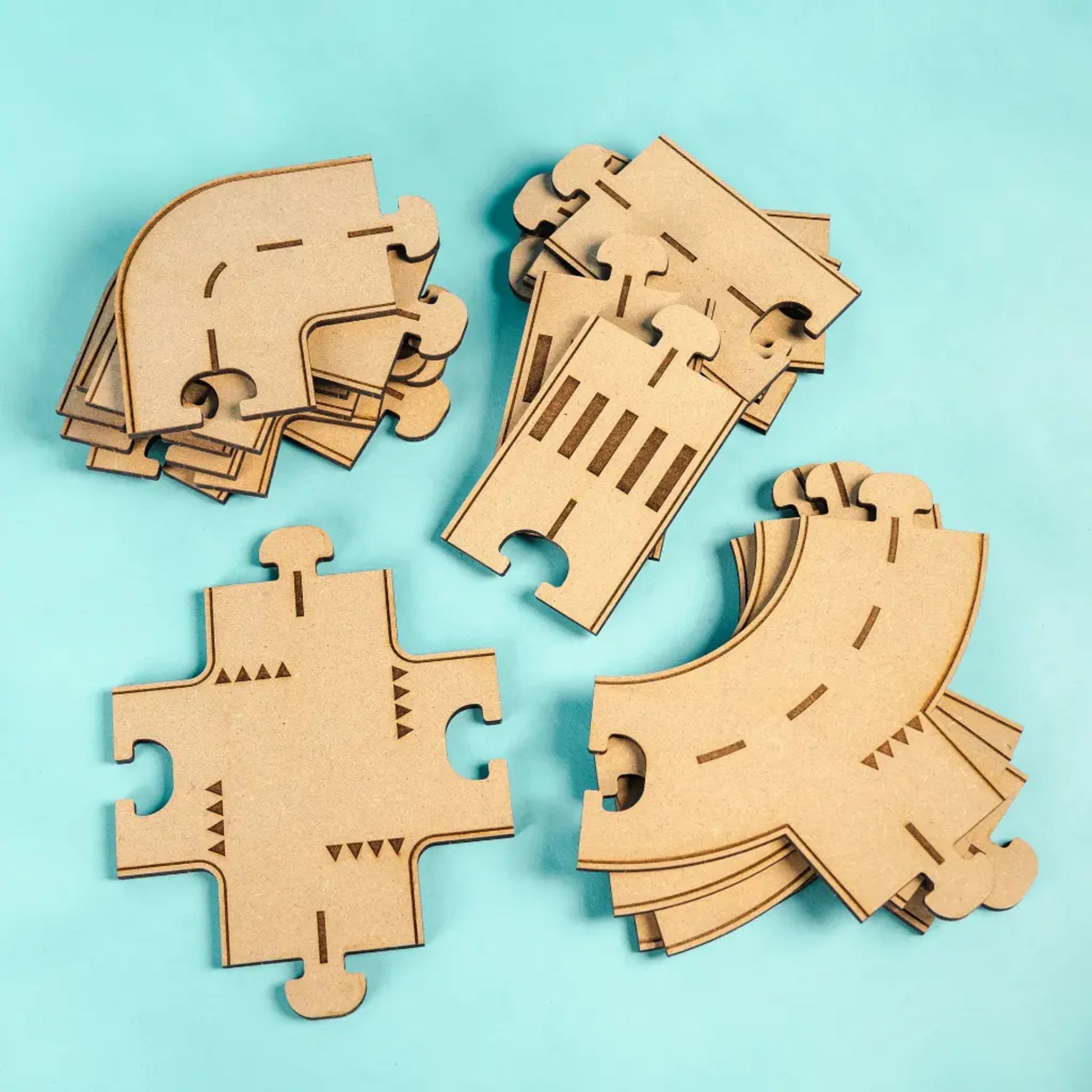 Crateit Build Your Own Town Roundabout Pieces
