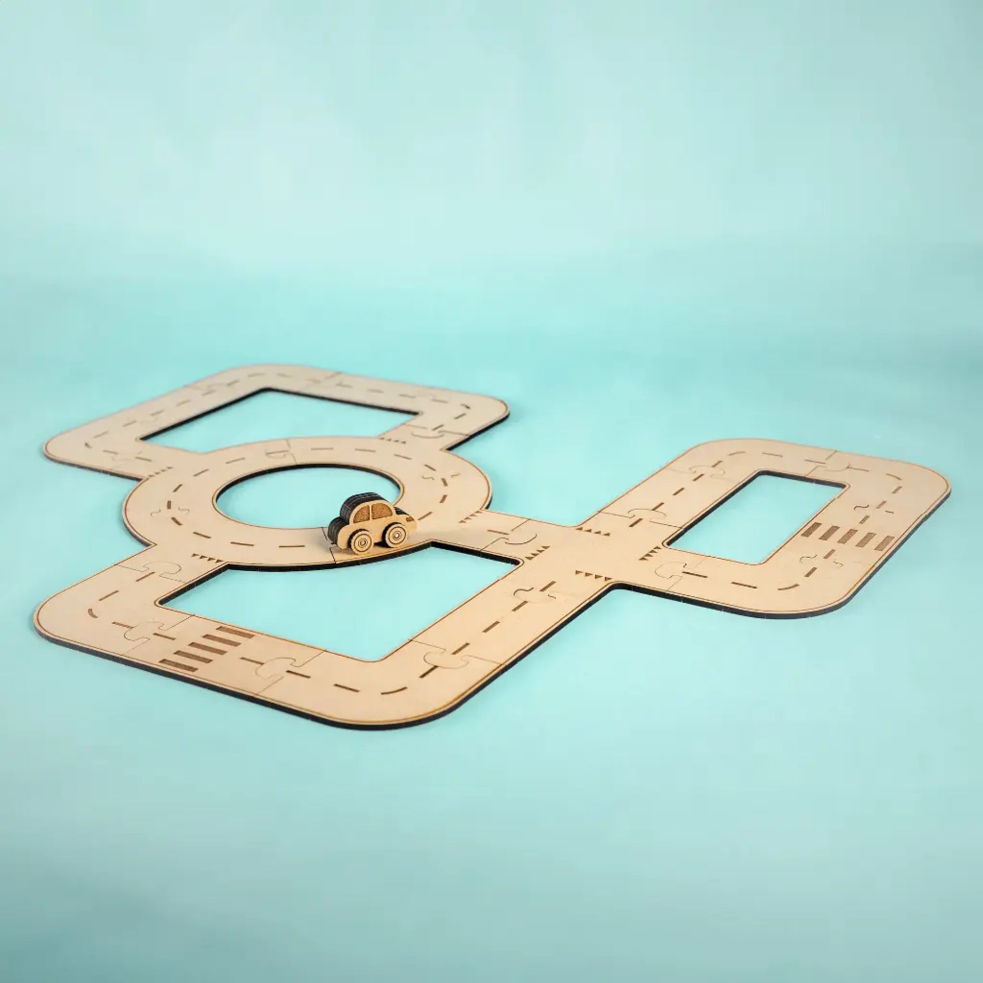 Crateit Build Your Own Town Roundabout Track