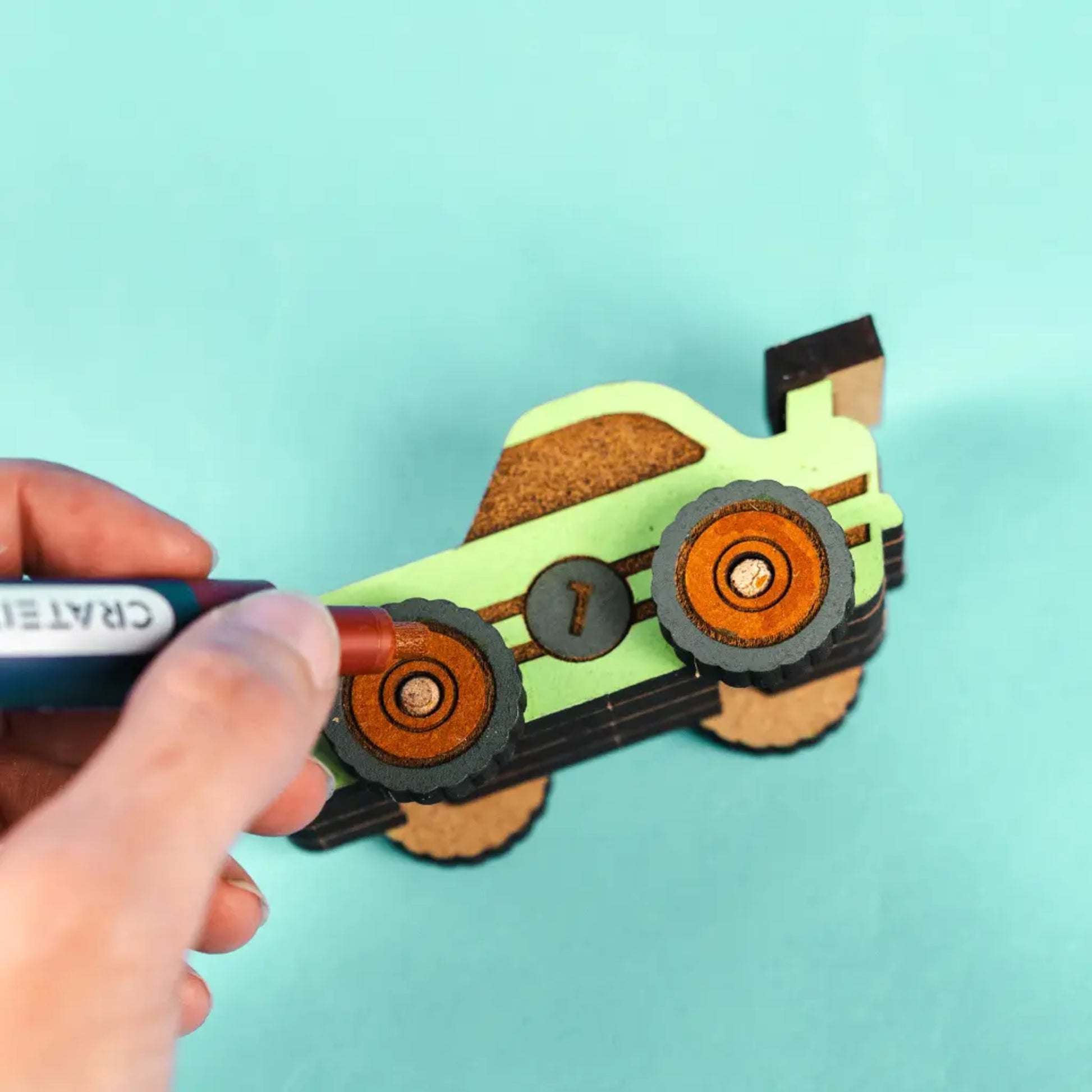 Crateit Build Your Own Town Turbo Racer Colouring
