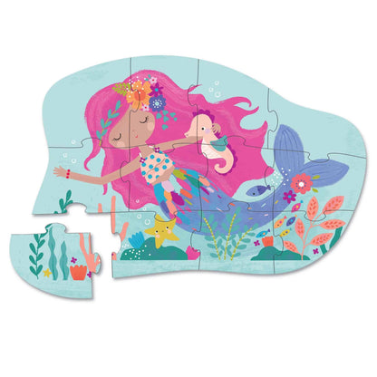 Crocodile Creek Mermaid Dreams 12 Piece Mini Puzzle Detail