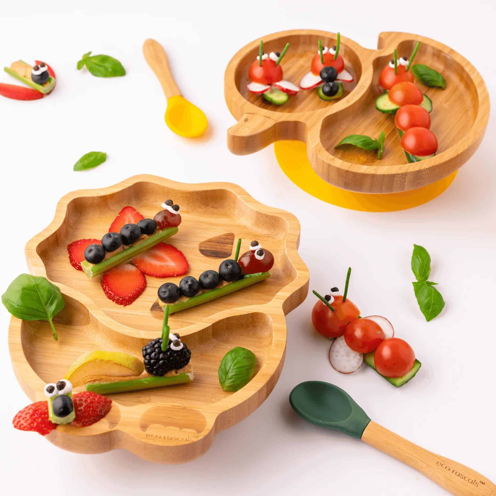 Eco Rascals Bamboo Duck Plate Lifestyle